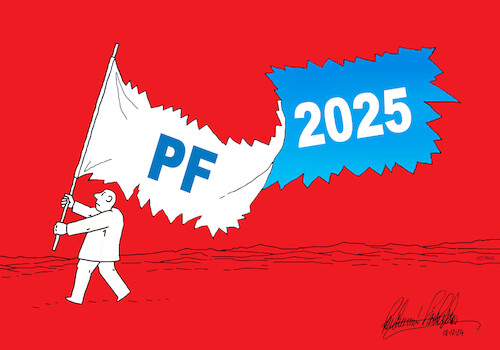 Cartoon: Happy New Year PF 2025 (medium) by Lubomir Kotrha tagged happy,new,year,pf,2025,happy,new,year,pf,2024