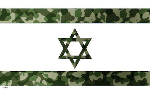 Cartoon: israel flags hamas war 7x (medium) by Lubomir Kotrha tagged israel,flags,hamas,war,bombs,israel,flags,hamas,war,bombs