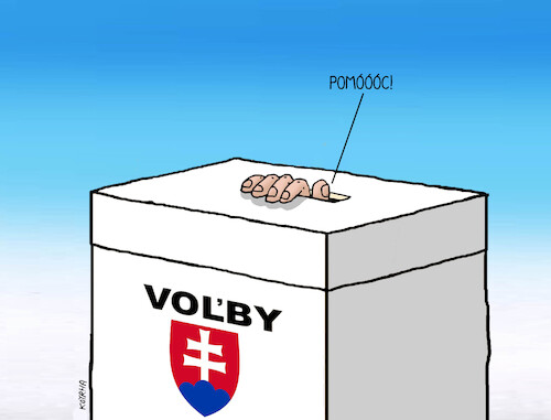 Cartoon: Slovakia-elections (medium) by Lubomir Kotrha tagged slovakia,presidential,election,slovakia,presidential,election