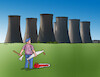 Cartoon: atomrubec (small) by Lubomir Kotrha tagged electricity,power