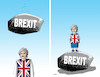 Cartoon: brexbums (small) by Lubomir Kotrha tagged eu,brexit,may,euro,libra