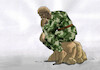 Cartoon: dummask (small) by Lubomir Kotrha tagged war