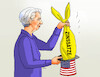 Cartoon: ecbtah25-de (small) by Lubomir Kotrha tagged ecb,usa,fed,interest,rates