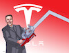 Cartoon: Elon Musk Tesla (small) by Lubomir Kotrha tagged elon,musk,tesla