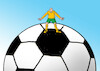 Cartoon: futmaxi (small) by Lubomir Kotrha tagged qatar,football,championships