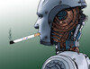 Cartoon: googcig (small) by Lubomir Kotrha tagged google,artificial,intelligence