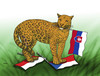 Cartoon: jaguarvlajka1 (small) by Lubomir Kotrha tagged land,rover,jaguar,slovakia,automobil