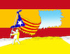 Cartoon: katalantrh (small) by Lubomir Kotrha tagged catalonia,election,independence,spain,europe,euro,world