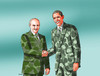 Cartoon: obaputmask (small) by Lubomir Kotrha tagged obama,putin,war,peace,syria,world,usa,russia