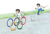 Cartoon: olympic games paris 2024 (small) by Lubomir Kotrha tagged olympic,games,2024,paris,france