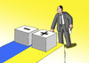 Cartoon: plusminum-ua (small) by Lubomir Kotrha tagged elections,ukraine,wahlen,peace,war,people,nato,usa,eu,russia