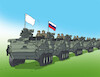 Cartoon: rusbielo (small) by Lubomir Kotrha tagged putin,russia,the,war,mobilization,ukraine