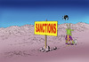 Cartoon: sanctions (small) by Lubomir Kotrha tagged ukraine,russia,usa,war,world,sanction,putin,obana,peace