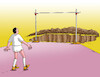 Cartoon: skokjama (small) by Lubomir Kotrha tagged sport,athletics,jumps