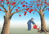 Cartoon: srdcostrom19 (small) by Lubomir Kotrha tagged may,love,woman,man