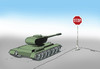 Cartoon: stoptank (small) by Lubomir Kotrha tagged peace,war,usa,nato,eu,russia,ukraine,putin,obama