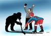 Cartoon: tienohok (small) by Lubomir Kotrha tagged ice,hockey