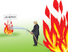 Cartoon: trumpos (small) by Lubomir Kotrha tagged usa,los,angeles,protests,riots,trump,national,guard