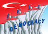 Cartoon: turkdemocr (small) by Lubomir Kotrha tagged turkey,erdogan,democracy,dictator,freedom,peace,war,world