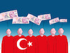 Cartoon: turkomoney (small) by Lubomir Kotrha tagged turkey,turkish,lira,decline,the,fall,dollar,euro,erdogan