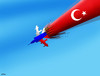 Cartoon: turkrus (small) by Lubomir Kotrha tagged terrorism,incident,turkey,russia,erdogan,putin,fighter,is