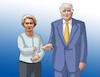Cartoon: usaeu25x (small) by Lubomir Kotrha tagged usa,eu,tariffs,ursula,donald