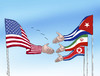 Cartoon: usapodanie (small) by Lubomir Kotrha tagged usa,obama,world,iran,kuba,korea