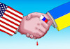 Cartoon: usukraruk (small) by Lubomir Kotrha tagged usa,ukraine,biden,zelensky,war,peace