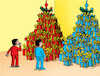 Cartoon: vianoduo (small) by Lubomir Kotrha tagged christmas,santa,claus