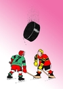 Cartoon: zhora (small) by Lubomir Kotrha tagged ice,hockey