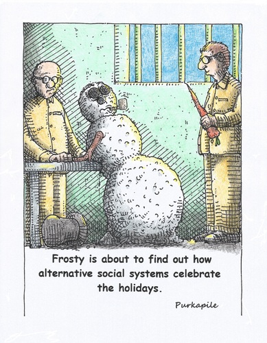 Cartoon: Frosty and the slam (medium) by armadillo tagged frosty,jail,carrot,bad