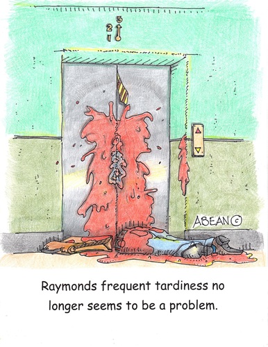 Cartoon: monsters (medium) by armadillo tagged monsters,frankenstein,airplane,elevators,work,bombs