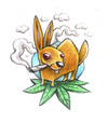 Cartoon: Easter bunny (small) by Trippy Toons tagged easter,bunny,ostern,osterhase,hase,rabbit,kaninchen,trip,trippy,smoke,smoking,rauch,rauchen,weed,ganja,marijuana,marihuana,cannabis,stoner,stoned,kiffen