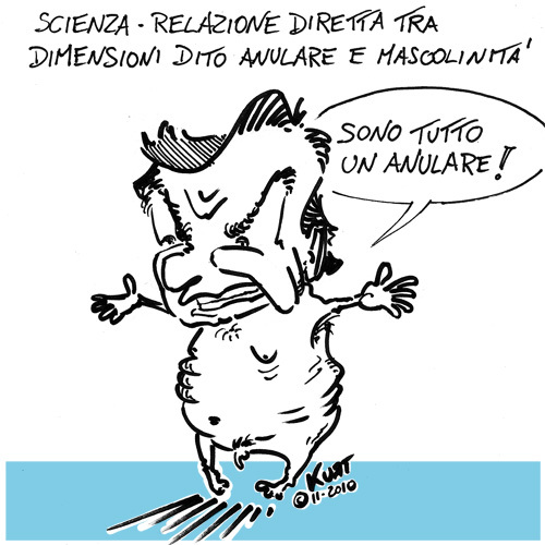 Cartoon: Anulare (medium) by kurtsatiriko tagged brunetta,nudo