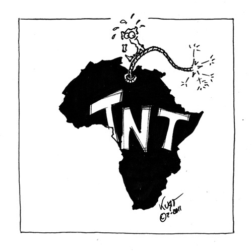 Cartoon: TNT (medium) by kurtsatiriko tagged italy,arica
