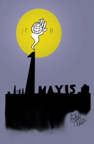 Cartoon: Labor (medium) by kotbas tagged may1,labor,worker,business,holiday,celebration