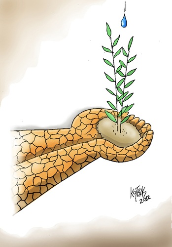 Cartoon: Life (medium) by kotbas tagged nature,life,plant