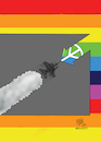 Cartoon: appointment (small) by kotbas tagged war,peace,illustration,art,color,rainbow,cartoon