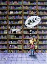 Cartoon: education (small) by kotbas tagged peace,kid,book,bomb,library