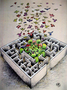 Cartoon: safe-güvenli (small) by kotbas tagged bird,maze,nature