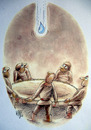 Cartoon: water (small) by kotbas tagged water,fireman,recovery