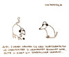 Cartoon: Ohrenschützer. (small) by puvo tagged cat,dog,earlap,earmuff,ohrenschützer,winter,gewöll,geschenk,hairball