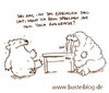 Cartoon: Stoßzähne. (small) by puvo tagged walross,walrus,bär,bear,eisbär,polar,zahn,tooth,stoßzahn,tisch,table,fang