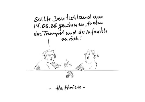 Cartoon: Hattrick ... (medium) by Jori Niggemeyer tagged cartoon,joriniggemeyer,trump,infantino,usa,fcktrump,fckinfantino,wm2026,fußball,amerika,vetternwirtschaft,cartoon,joriniggemeyer,trump,infantino,usa,fcktrump,fckinfantino,wm2026,fußball,amerika,vetternwirtschaft