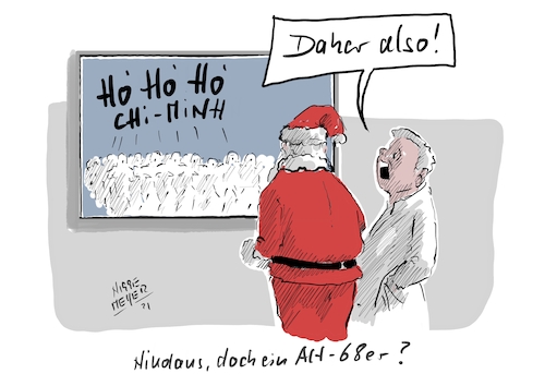 Cartoon: Nikolaus doch ein Alt68er (medium) by Jori Niggemeyer tagged hohoho,nikolaus,alt68er,joricartoon,niggemeyer,hohoho,nikolaus,alt68er,joricartoon,niggemeyer