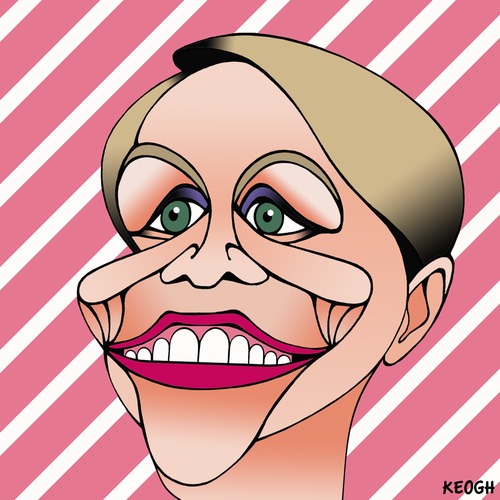 Cartoon: Tanya Plibersek (medium) by KEOGH tagged politicians,austalian,politics,cartoons,keogh,australia,caricature,plibersek,tanya