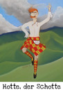 Cartoon: Hotte der Schotte (small) by Elisa Groka tagged schotte,highlander,highlands,highlandfling,schottland,tanzen