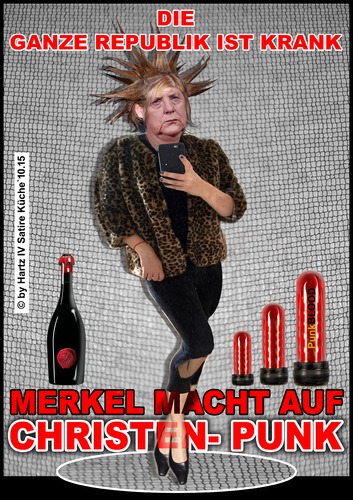 Cartoon: Punkerlady (medium) by Egon58 tagged merkel,angie,politik,punky