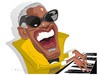 Cartoon: Ray Charles (small) by FARTOON NETWORK tagged ray charles jazz musician caricature