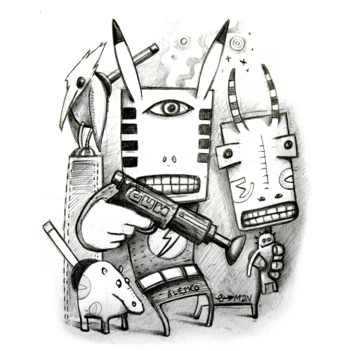 Cartoon: CardboardHead (medium) by Alesko tagged cardboard